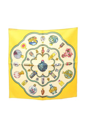 Herm&egrave;s 2010 Carr&eacute; 45 Quimporte Le Flacon sjaal - Geel