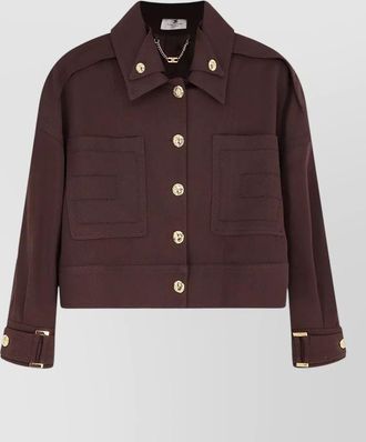 Elisabetta Franchi viscose cropped jacket