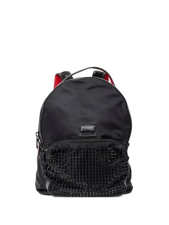 Christian Louboutin studded backpack - women - Nylon - One Size - Black
