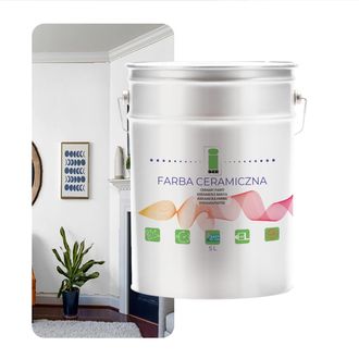 OEM Pintura Cer&aacute;mica Lavable Color Nieve Blanca Para Paredes Y Techos, 5 Litros