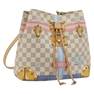 Louis Vuitton Pre-owned Damier Azur Bucket Bag - Dames - Pre-owned - Veelkleurig - Maat: ONE Size