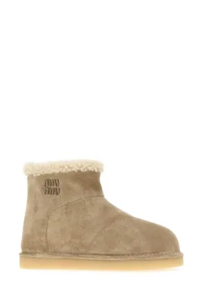 Miu Miu Ankle Boot - Beige