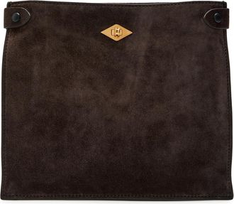 Metier Cooks Supply Stowaway Suede Cross-body bag - Chocolate - One Size