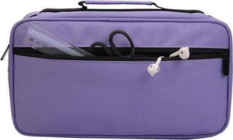 OEM Estuche Grande Para 60 Marcadores, Capacidad Para 60 Marcadores, Estuche Con Asa, Morado