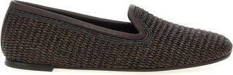 Brunello Cucinelli Dark Brown Interwoven Loafers