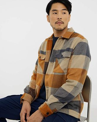 Jacamo Heavyweight Checked Overshirt Regular