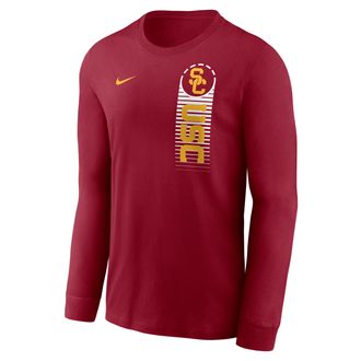 Nike USC Primetime Nike Mens College Long-Sleeve T-Shirt in Red | NKAC69WSCJ-LY9