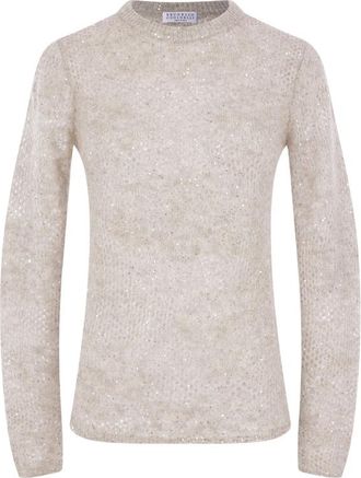 Brunello Cucinelli Sequin-embellished Knitted Sweater