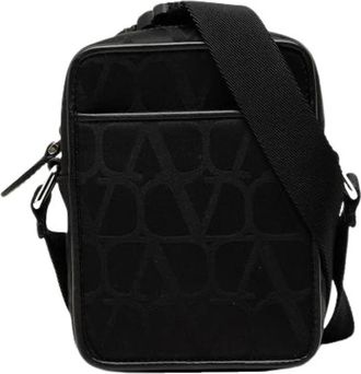Valentino Pre-owned Nylon Crossbody Bag - Dames - Vintage Schoudertas - Zwart - ONE Size - Nylon - Vintage