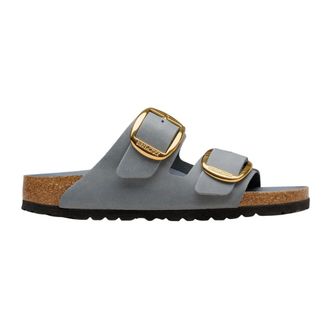 Birkenstock Sliders, male, Gray, Size: 5 US Arizona Big Buckle