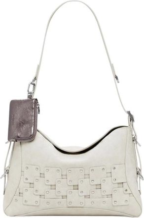Desigual Beige Dames Handtas met Afneembare Handvat - Dames - Schoudertassen - Wit - ONE Size - Tassen