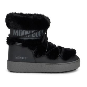Moon Boot Moon Boot, Winter Boots, female, Black, Size: 9 US LTrack Low Faux-Fur Boot