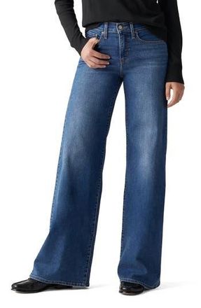 Levi's 318 Shaping Mid Rise Wide Leg Jeans in Clever Girl at Nordstrom Rack, Size 31 32