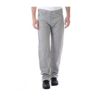 Armani Jeans Chinos, male, White, Size: L Stylish Denim Trousers for Men