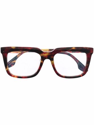 Victoria Beckham tortoiseshell-effect square-frame glasses - women - Acetate - 52 - Brown