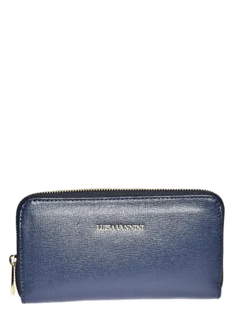 Luisa Vannini Blauw Rundleer Tas