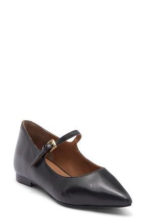 Seychelles Pardon Me Pointed Toe Mary Jane Flat in Black at Nordstrom Rack, Size 6.5