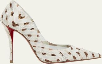 Christian Louboutin Miss Z Strass Red Sole Pumps