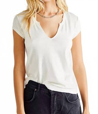 Free People Always Yours Tee In Alabaster