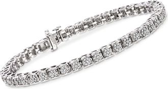 Ross-Simons Diamond Bracelet in Sterling Silver