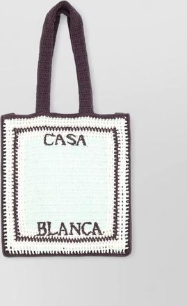 Casablanca crochet tote bag