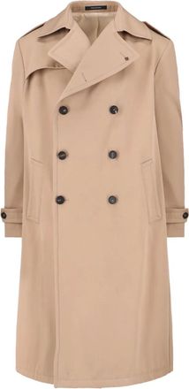 Tagliatore Trench doppiopetto con cappuccio - Toni neutri