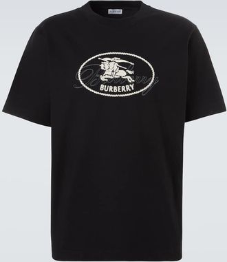 Burberry Ryan embroidered cotton T-shirt