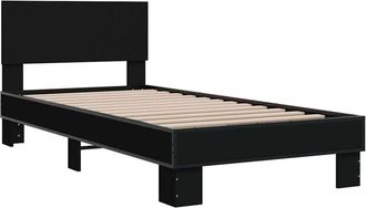 vidaXL Bed Frame without Mattress Black 75x190 cm Small Single vidaXL