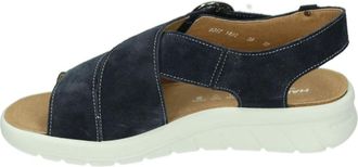 Hartjes Schoenen, Dames, Blauw, 39 EU, Su&egrave;de, 132.1802/30 Flat Sandal