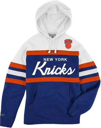 Mitchell & Ness Felpa New York Knicks Hardwood Classics con cappuccio - Blu