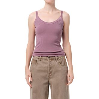 A Gold E Jordan V-Neck Tank in Glaze Md Purple Mauve at Nordstrom, Size X-Large