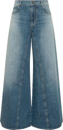 Pinko Winona Wide Leg Jeans - Dames - Loose Fit Jeans - Blauw - W30 - Katoen - Jeans