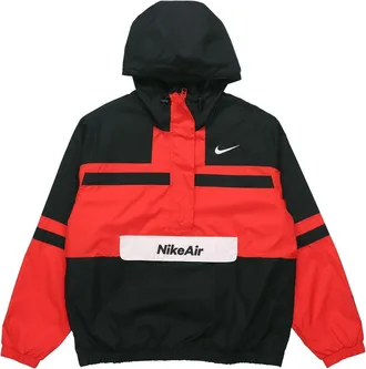 Nike Air Windproof Anti Tear Half Cardigan Jacket Red Black CJ4835-657