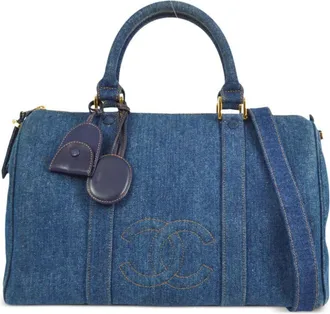 Chanel 1997 CC denim handbag - men - Denim - One Size - Blue