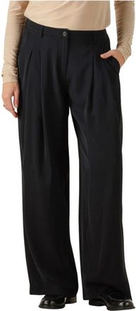 Summum Dames, Broeken, Zwart, Maat: XS Poliester