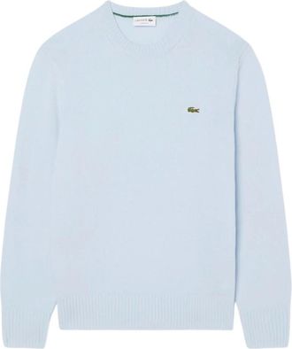 Lacoste Maglione in lana a girocollo - - Knitwear - Uomo - Blu - M