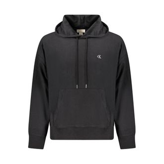 Calvin Klein Mens Hooded Pullover Sweatshirt - Dark Grey Cotton - Size X-Large