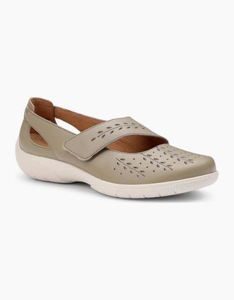 Hotter Womens Daphne Womens Wide Mary Jane Shoes - Tan - Size: 5.5