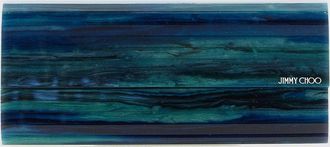 Jimmy Choo London Clutch rigida Sweetie in resina con fantasia astratta