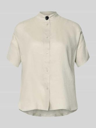 A|X Armani Exchange Regular Fit Bluse mit Stehkragen und Knopfleiste in Lind, Gr&ouml;&szlig;e XL