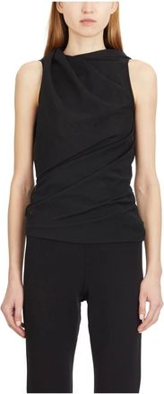 Rick Owens Luna Top - Dames - Tops zonder mouwen - Zwart - M - Katoen - Tops