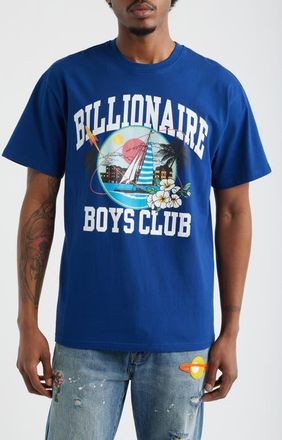 Billionaire Boys Club Sail Graphic T-Shirt in Blue Depths at Nordstrom, Size Xx-Large
