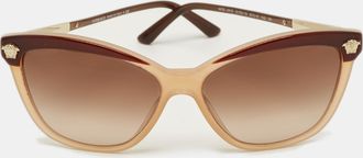 Versace Brown Gradient Mod 4313 Medusa Cat Eye Sunglasses