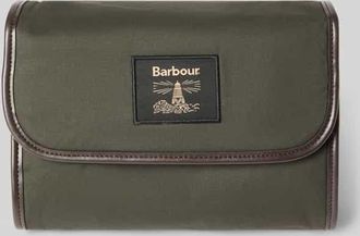 Barbour Kulturbeutel aus reiner Baumwolle in Oliv, Gr&ouml;&szlig;e 1