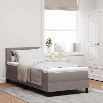 vidaXL Letto box spring con materasso Talpa 90 x 200 cm Tessuto vidaXL