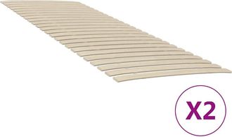vidaXL Vidaxl - Recambios De L&aacute;minas De Cama Con 48 L&aacute;minas (2 Unidades, 80 X 200 Cm)