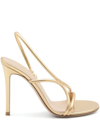 Gianvito Rossi 115mm leather sandals - Gold