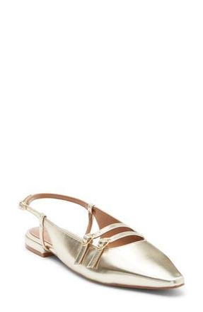 Nordstrom Rack Capris Slingback Flat in Platinum Gold at Nordstrom Rack, Size 6.5