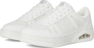 Skechers Uno Court - Opulent Pearls Womens Shoes White : 7.5 B - Medium, Lace/Polyester/Rubber