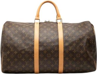 Louis Vuitton Pre-owned Weekend Bags, female, Brown, Size: ONE SIZE Pre-owned Keepall 50